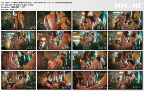 [Brutalisk Entertainment ] Scene Under the rain (Tifa Aerith versions)
