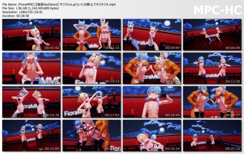 [FioraMMD] 【催眠SexDance】 す〇ちゃん☄️とい〇は殿🍃でキスキツネ