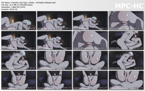 [Totonito Art] Gojo x Shoko Animation Release